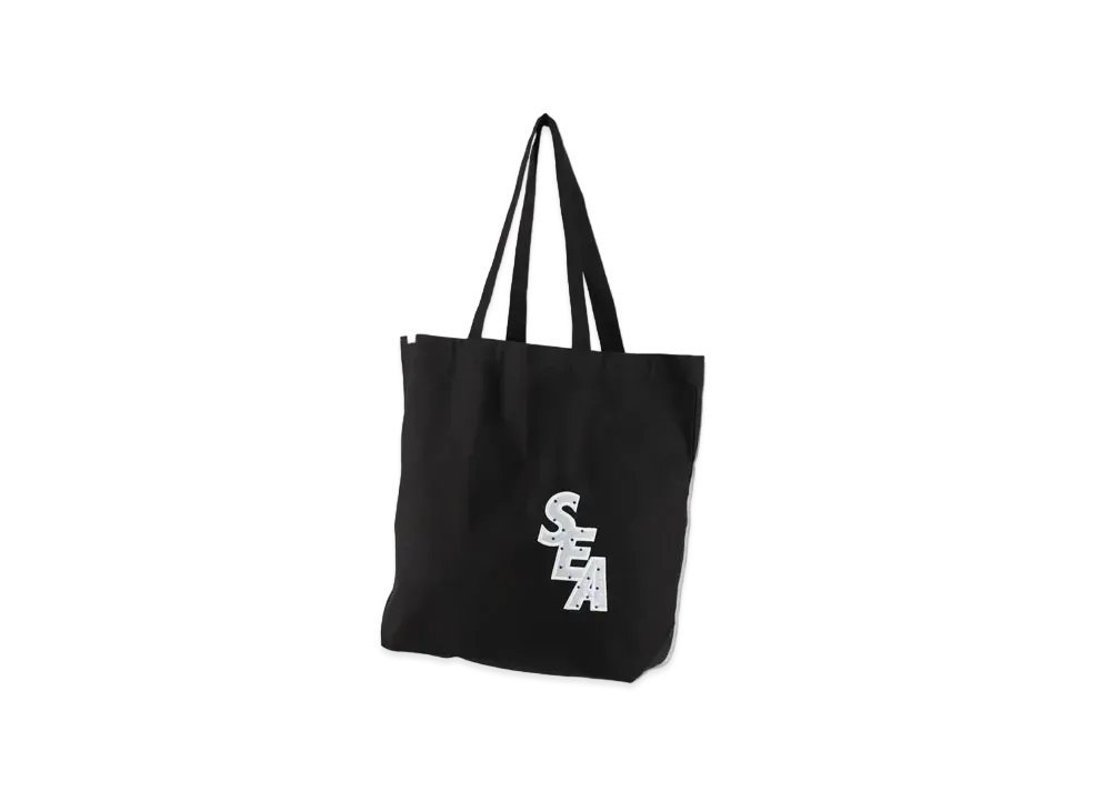 WIND AND SEA S_E_A (DOT) Tote Bag "Black"