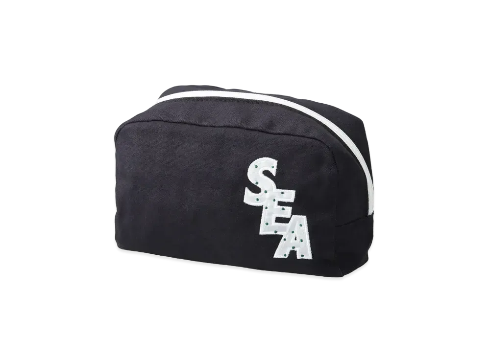 WIND AND SEA S_E_A (DOT) Dopp Kit Pouch "Navy"