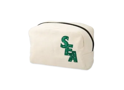 WIND AND SEA S_E_A (DOT) Dopp Kit Pouch "Ecru"