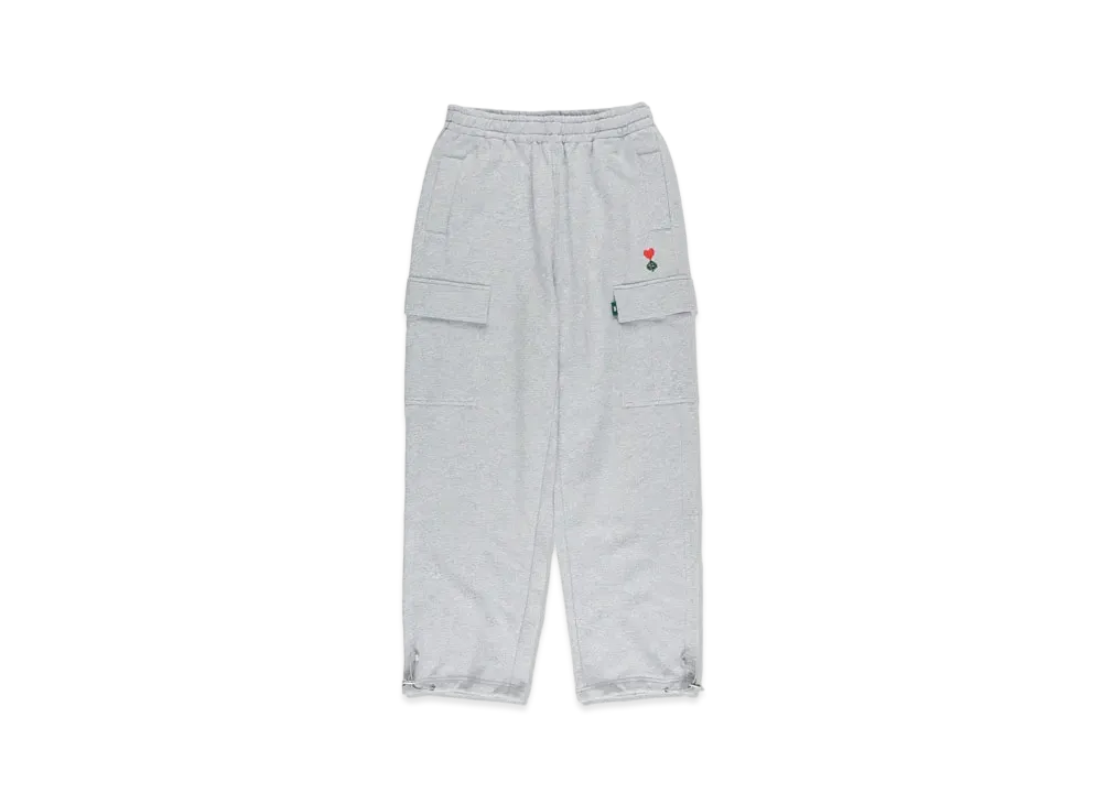 WIND AND SEA Heart & Spade Sweat Cargo Pants "Gray"
