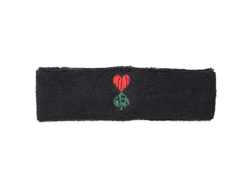 WIND AND SEA Heart & Spade Head Band "Black"