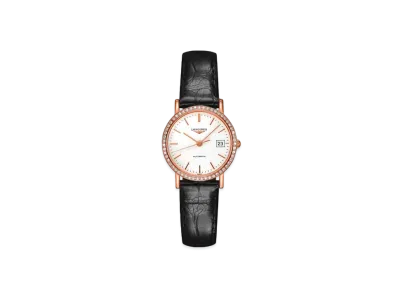 Longines Elegant Collection 27.20 mm "Matte White/Pink Gold/Black" L4.378.9.12.0
