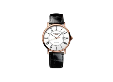 Longines Elegant Collection 37.00 mm "Matte White/Pink Gold/Black" L4.787.8.11.4