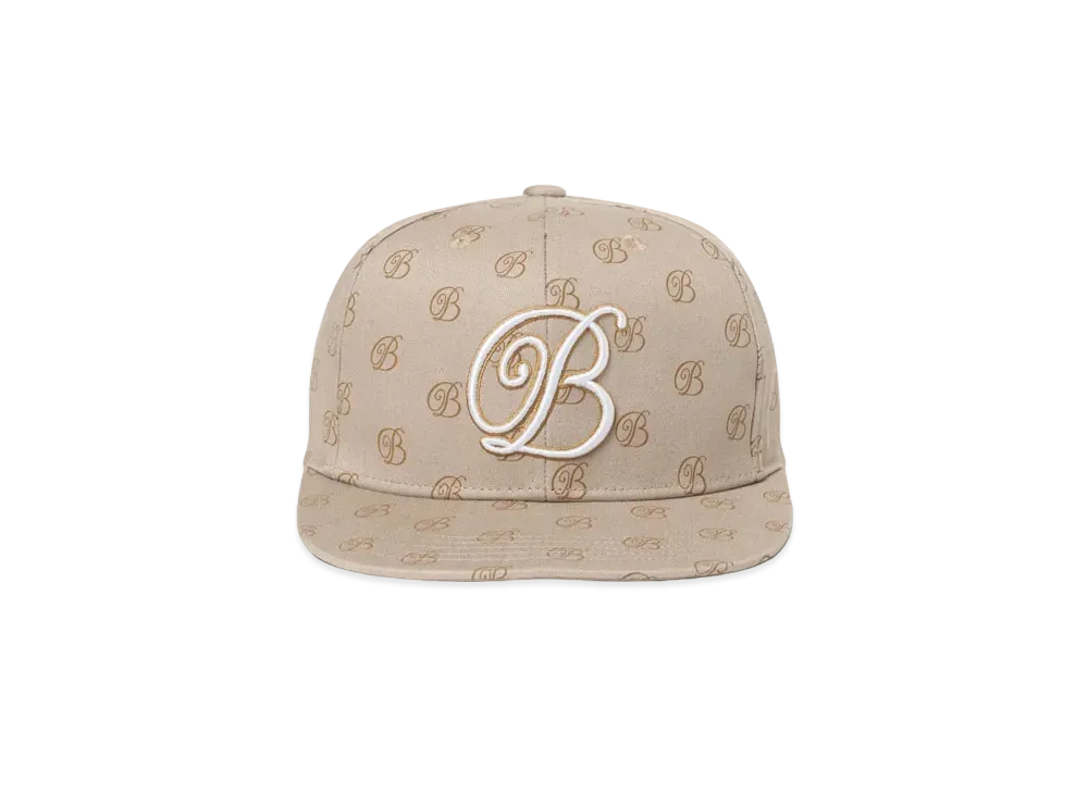 Black Eye Patch B Emblem Monogram Flexcap "Beige"
