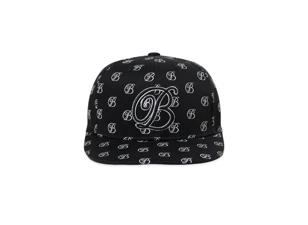 Black Eye Patch B Emblem Monogram Flexcap "Black"