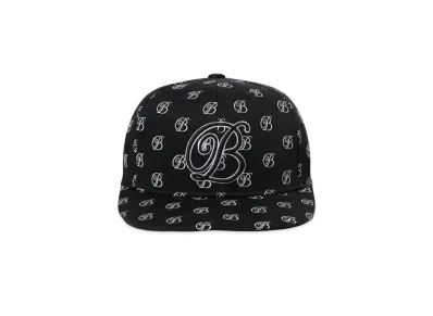 Black Eye Patch B Emblem Monogram Flexcap "Black"