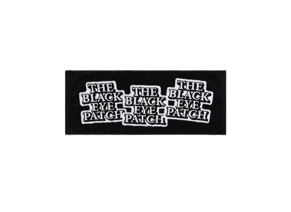 Black Eye Patch OG Label Face Towel "Black"