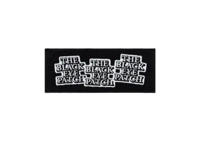 Black Eye Patch OG Label Face Towel "Black"