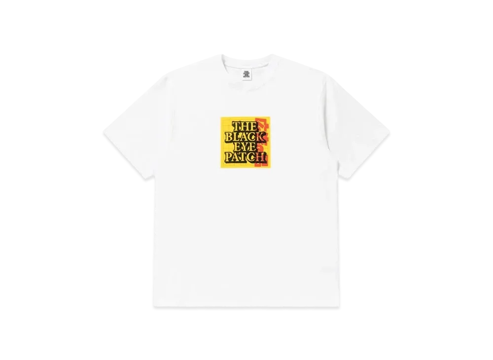 Black Eye Patch AS Advertised Label Tee "White"