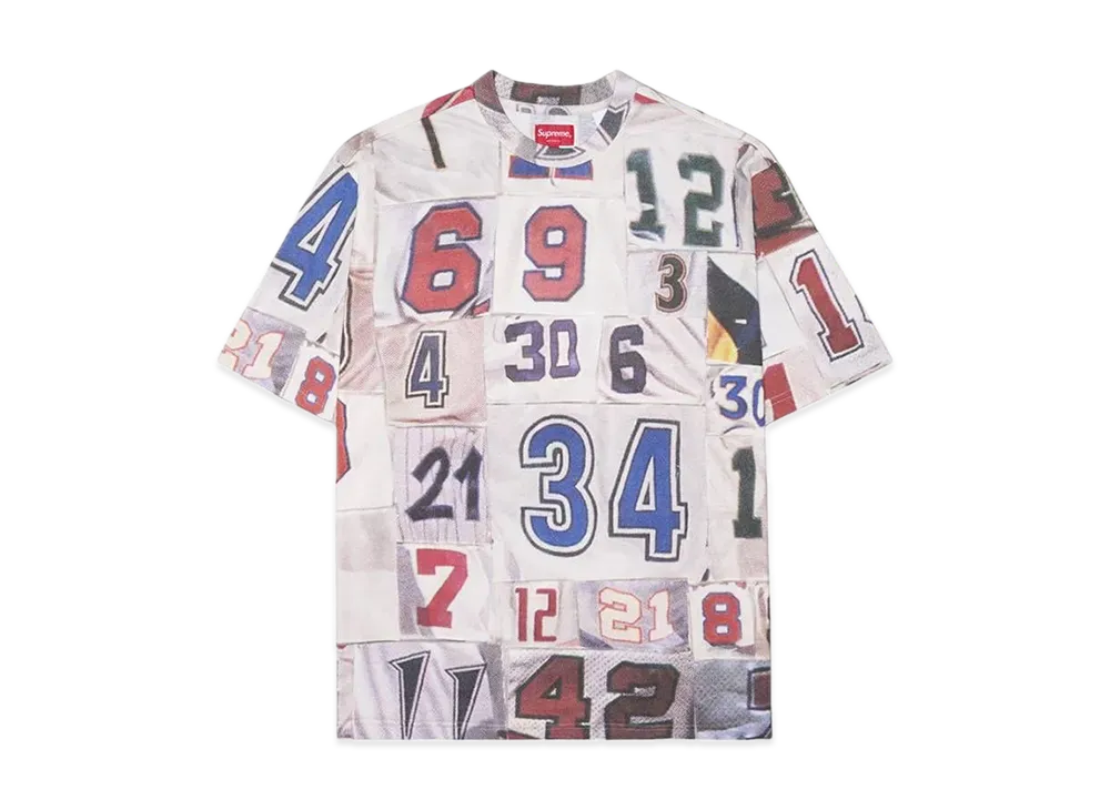 Supreme Jersey Collage S/S Top "White"
