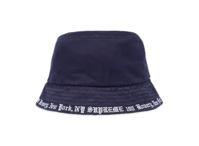 Supreme Embroidered Brim Crusher "Navy"