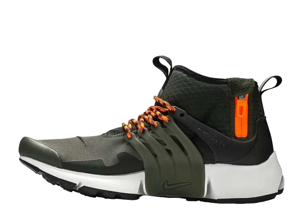 ナイキ エアプレスト ミッド ユーティリティ "カーゴカーキ"