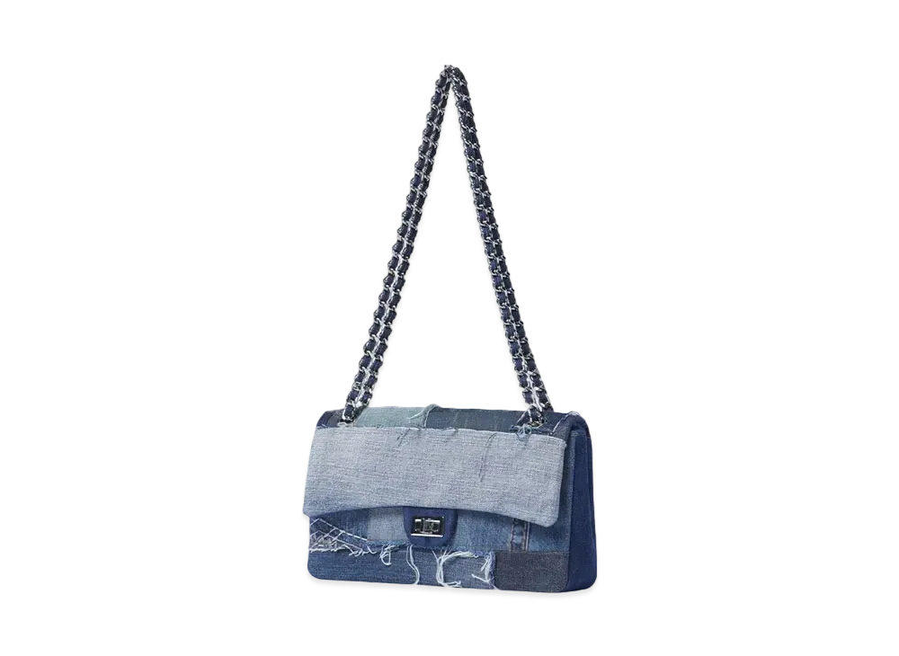 EMOTIONAL WORLD Vintage Chain Bag-Mini "MULTI DENIM"