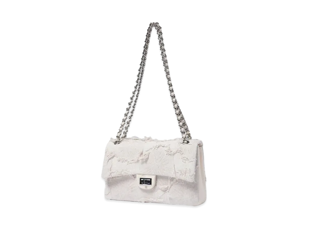 EMOTIONAL WORLD Vintage Chain Bag-Medium "OFF WHITE"
