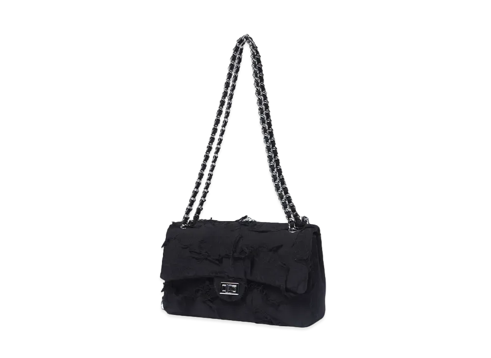 EMOTIONAL WORLD Vintage Chain Bag-Medium "BLACK NAVY"