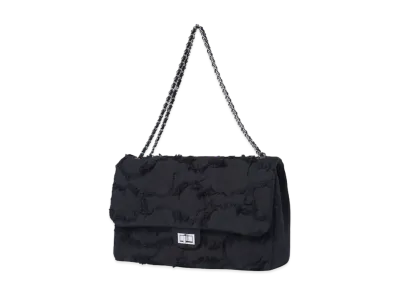 EMOTIONAL WORLD Vintage Chain Bag-Large "BLACK NAVY"