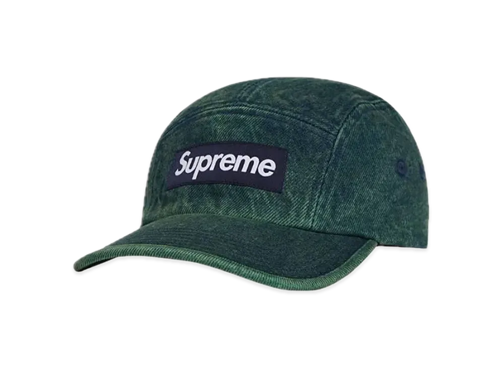 Supreme Denim Camp Cap "Overdyed Green" (23SS)
