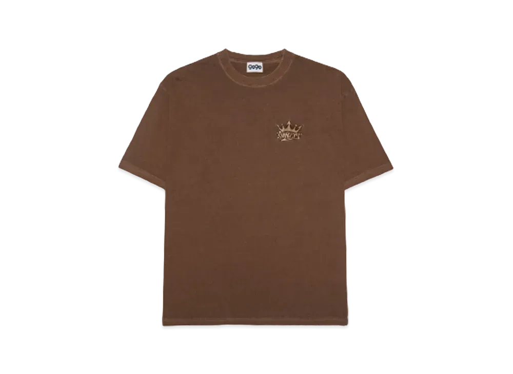 9090 King Logo Pigment Tee "Pigment Brown"