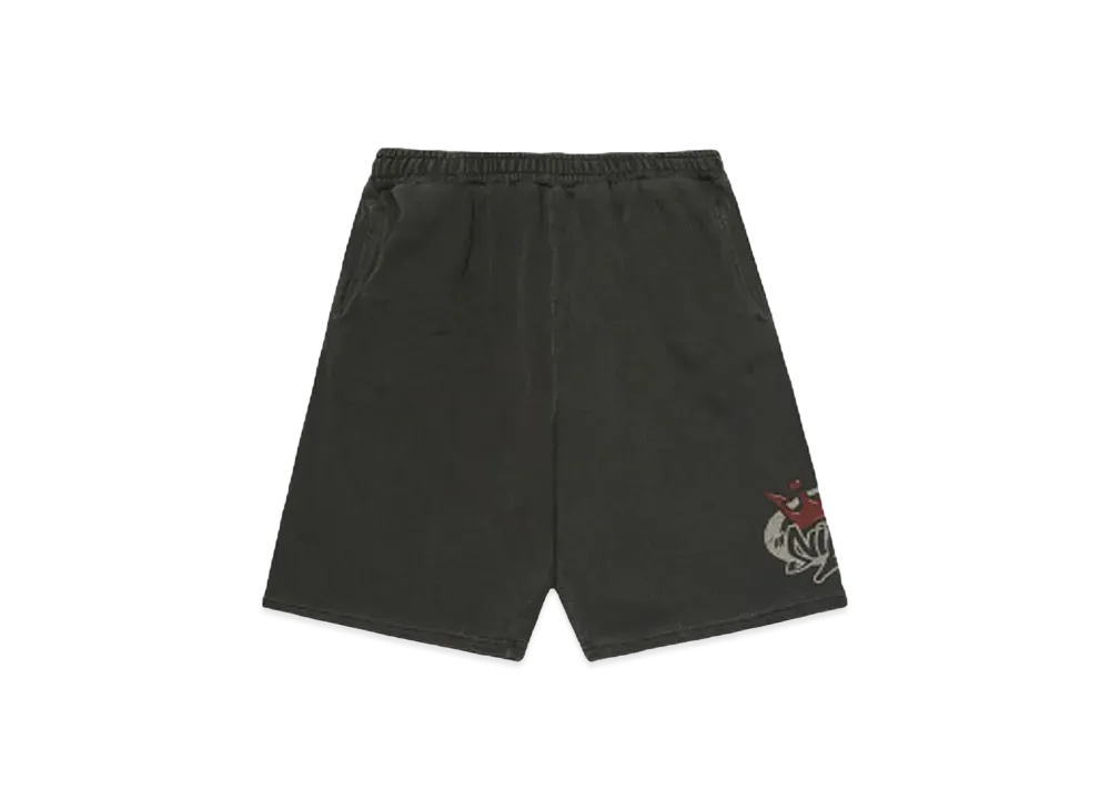 9090 King Logo Pigment Sweat Half Pants "Pigment Black"