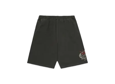 9090 King Logo Pigment Sweat Half Pants "Pigment Black"