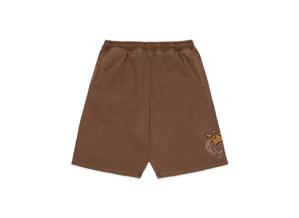 9090 King Logo Pigment Sweat Half Pants "Pigment Brown"