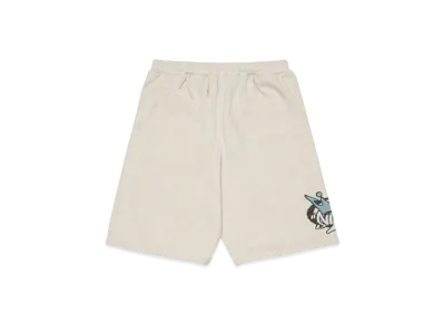 9090 King Logo Pigment Sweat Half Pants "Heather White"