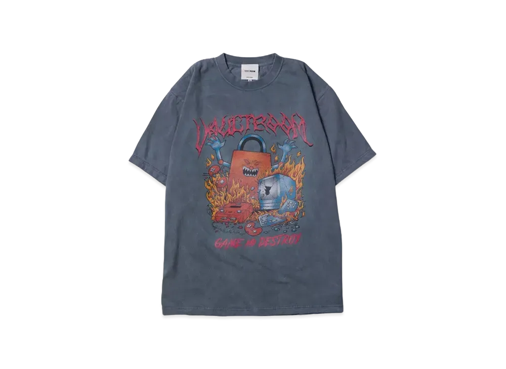 VAULTROOM Game and Destroy Tee "Blue Gray"