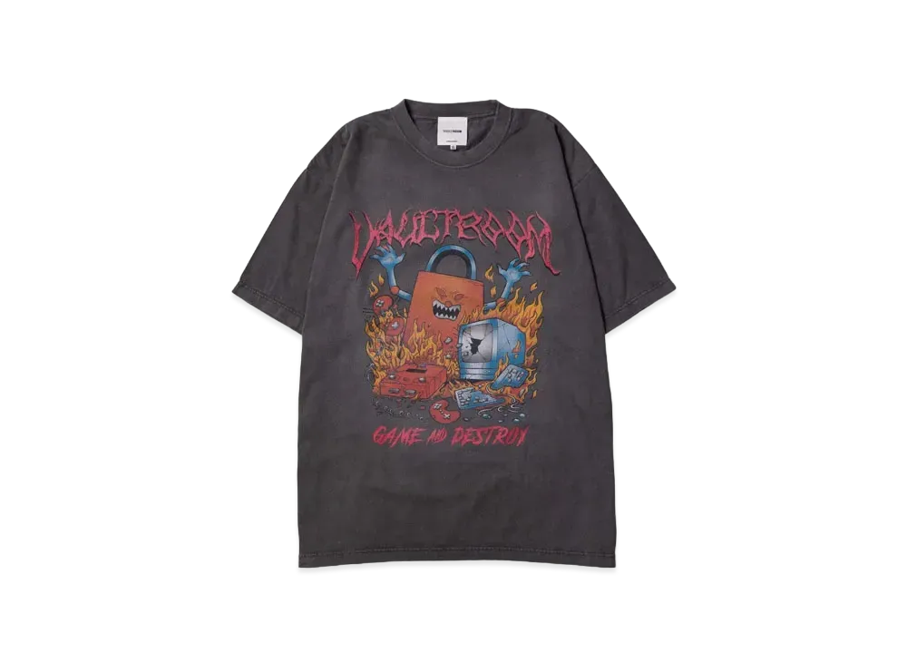 VAULTROOM Game and Destroy Tee "Charcoal"