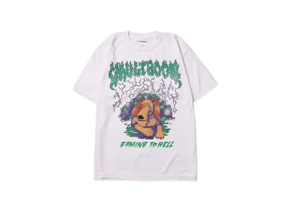 VAULTROOM Gaming to Hell Tee "Off White"
