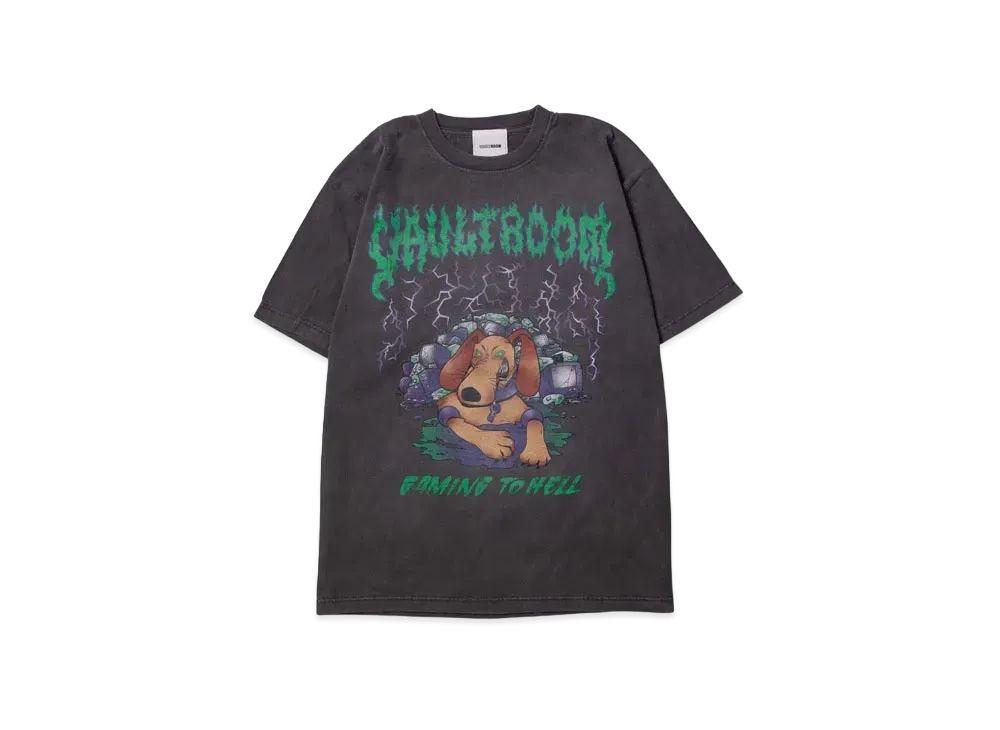 VAULTROOM Gaming to Hell Tee "Charcoal"