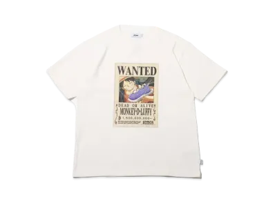 atmos x ONEPIECE Wanted Poster T-shrts (Luffy) "White"