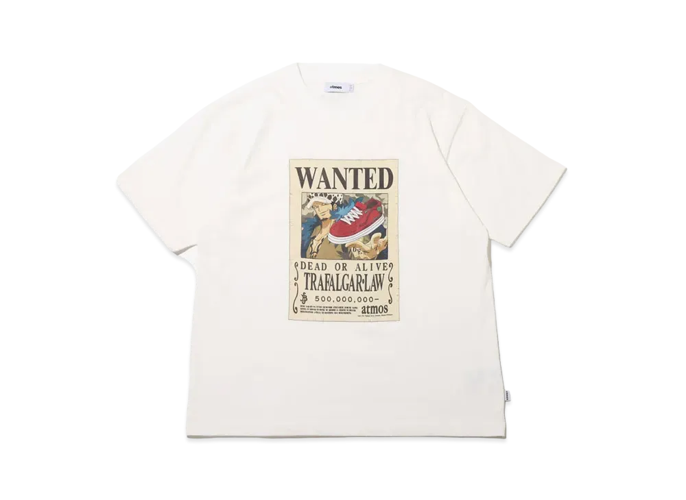 atmos x ONEPIECE Wanted Poster T-shrts (Law) "White"