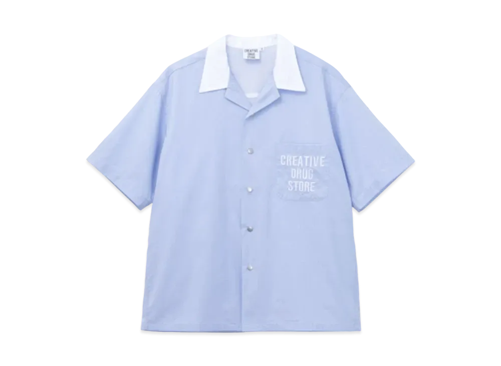 creative drug store CDS Open collar shirts "Blue"