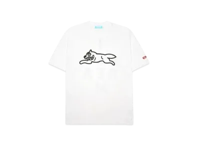 ICECREAM COTTON T-SHIRT RUNNING DOG & ICECREAM "WHITE"