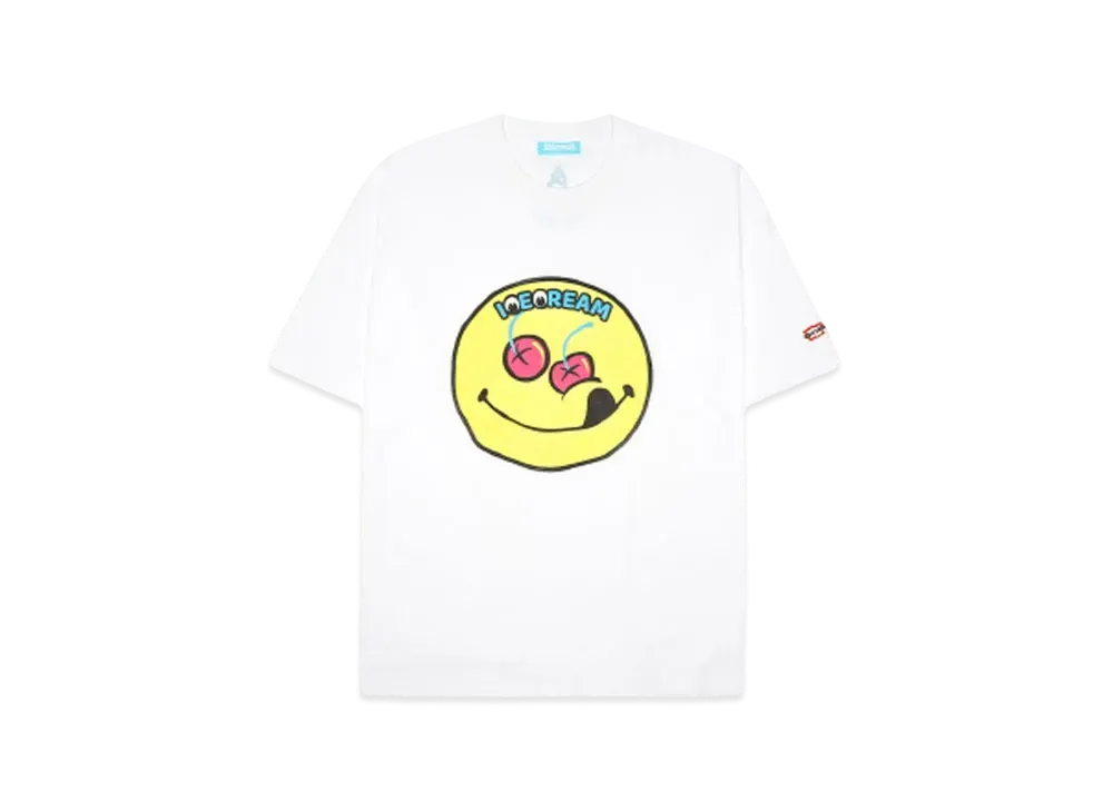 ICECREAM COTTON T-SHIRT SMILE ICECREAM "WHITE"