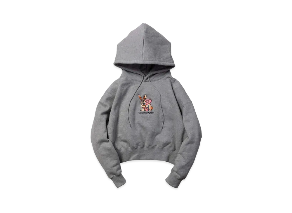 VAULTROOM Women's Key Rabbit Cropped Hoodie "Grey"