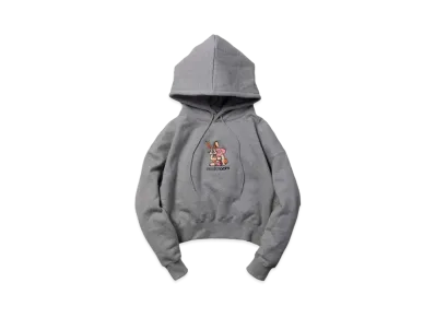 VAULTROOM Women's Key Rabbit Cropped Hoodie "Grey"