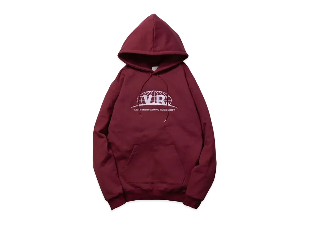 VAULTROOM Earth Logo Hoodie "Burgundy"