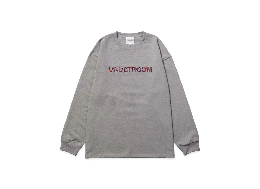 VAULTROOM Cable Logo Big L/S Tee "Grey"
