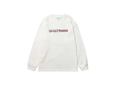 VAULTROOM Cable Logo Big L/S Tee "White"