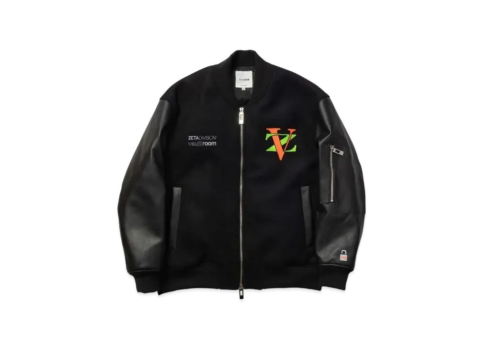 VAULTROOM x ZETA Leather Bomber JKT "Black"