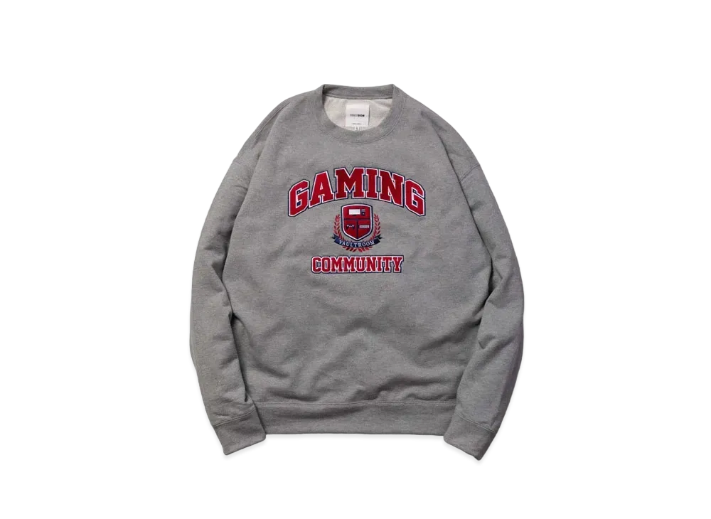 VAULTROOM VGC College Logo Crewneck "Grey"