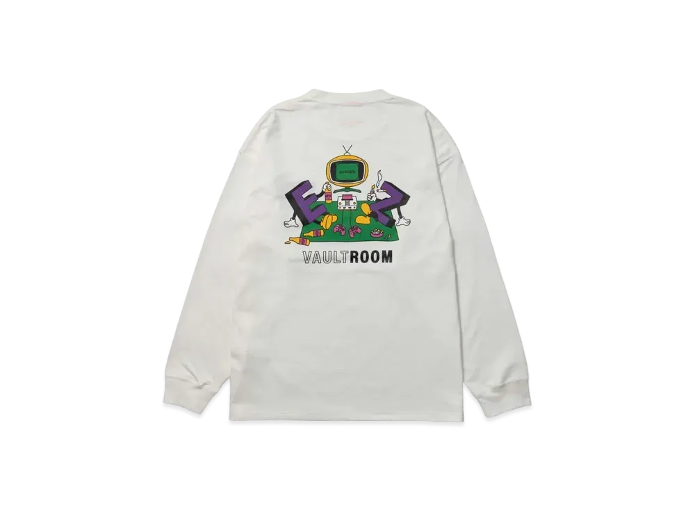 VAULTROOM EZ Big L/S Tee "White"