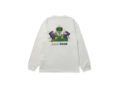 VAULTROOM EZ Big L/S Tee "White"