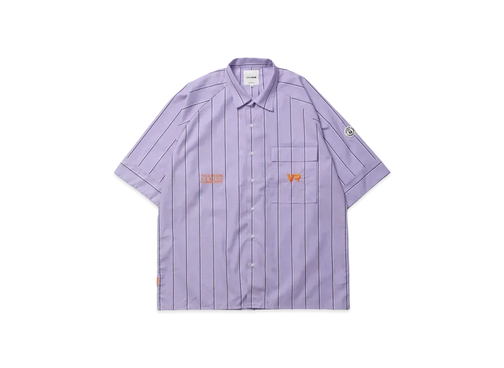 VAULTROOM VGC / VR Half Sleeve Shirts "Lilac Stripe"