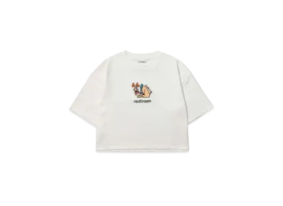 VAULTROOM Key Dog Cropped Tee "White"