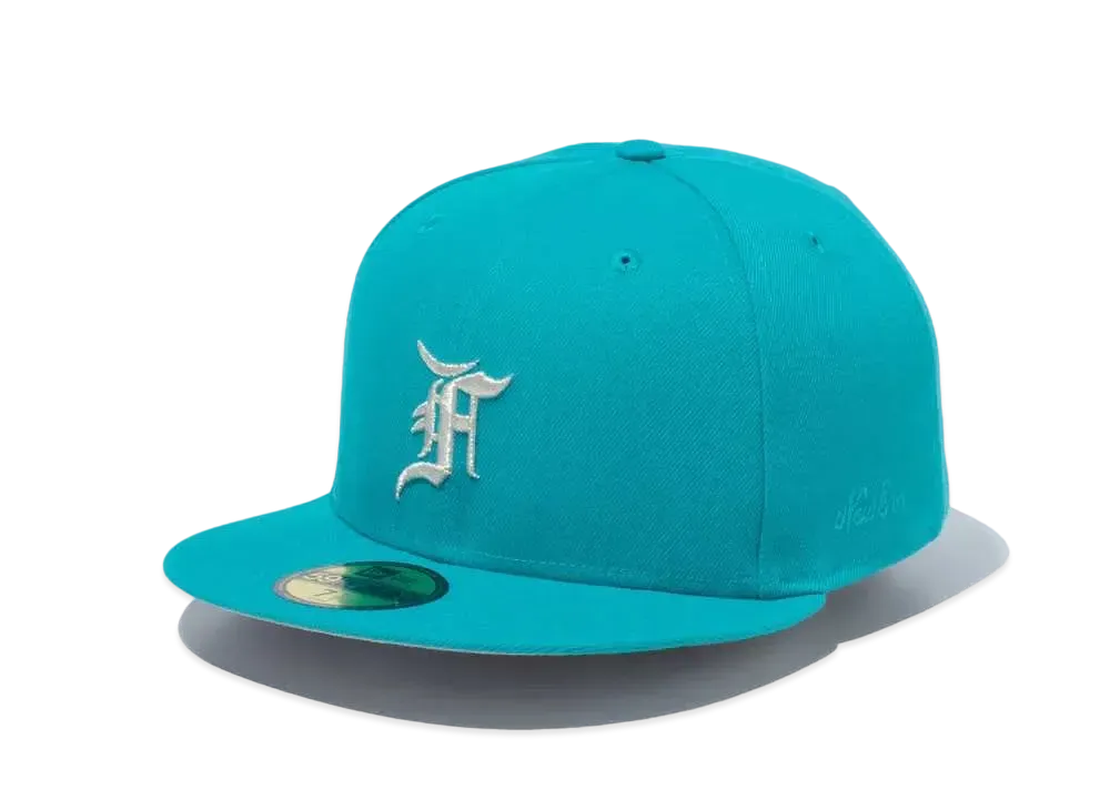 NEW ERA 59Fifty Fear of God Essentials the Classic Collection Florida Marlins "Teal Blue/Gray"