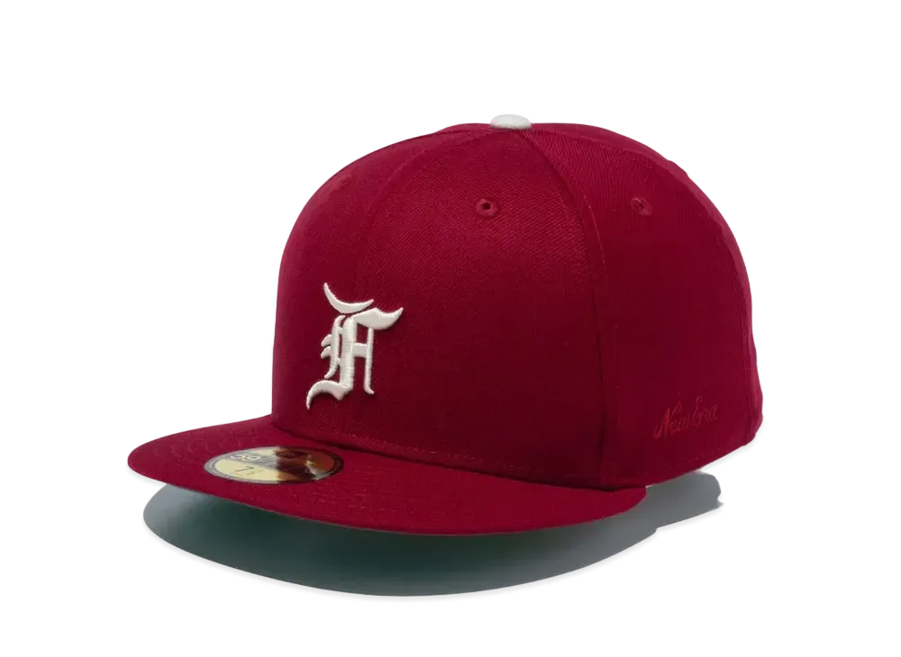 NEW ERA 59Fifty Fear of God Essentials the Classic Collection Philadelphia Phillies Cooperstown "Wine Red"