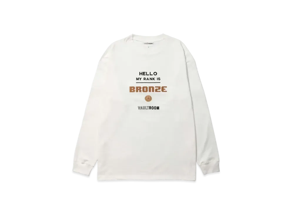 VAULTROOM Bronze L/S Tee "White"