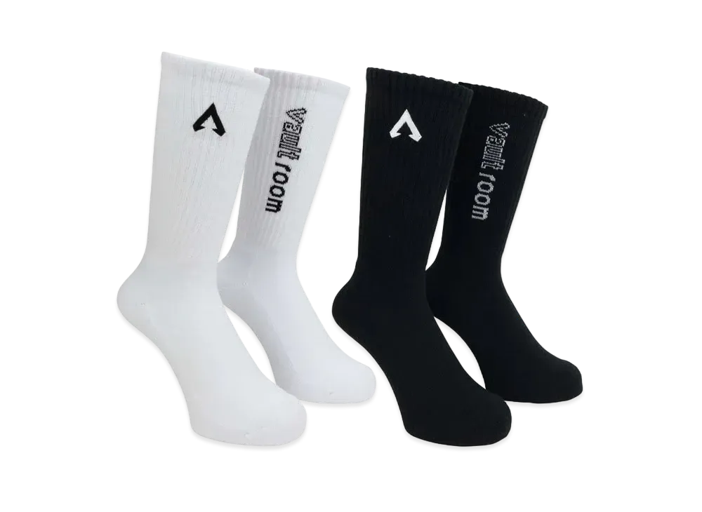 VAULTROOM Logo Socks "Black/White"
